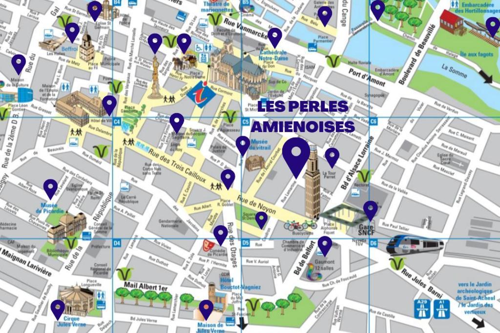 Les Perles Amienoises✩Black Pearl☆Hyper Centre☆ Amiens Exterior foto